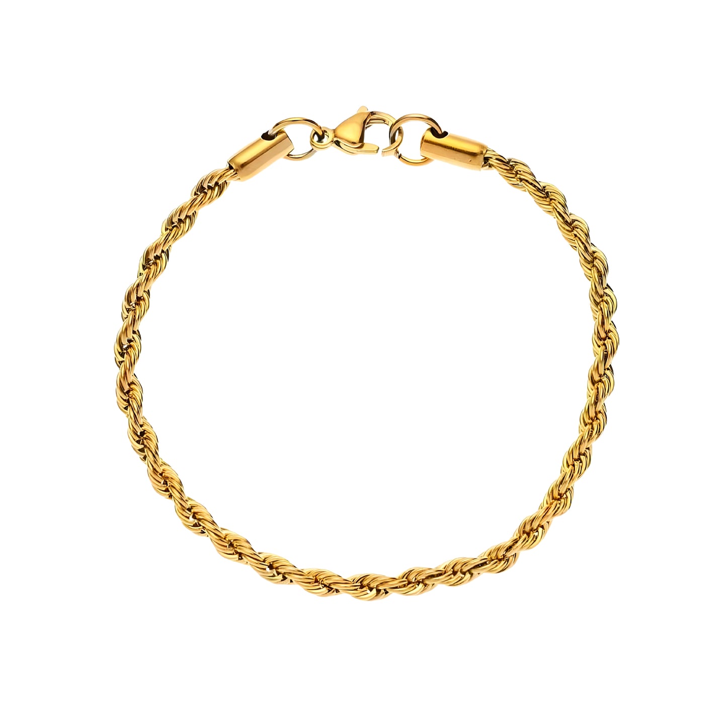 PULSERA ROPE 4MM GOLD