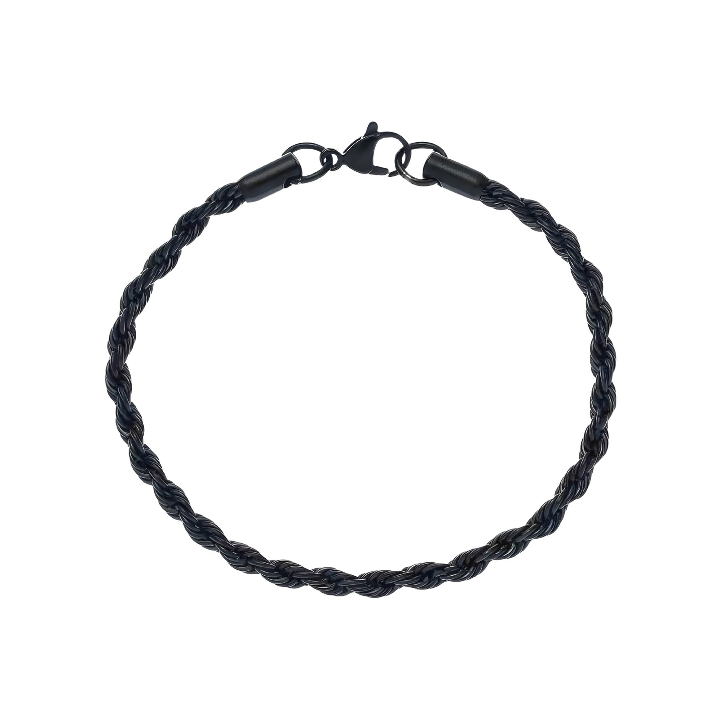 PULSERA ROPE 4MM BLACK