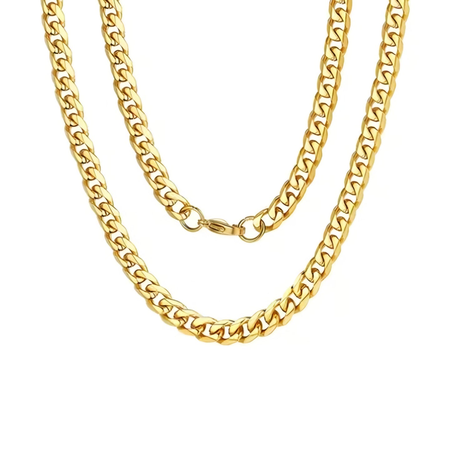 COLLAR CUBANO 7MM GOLD