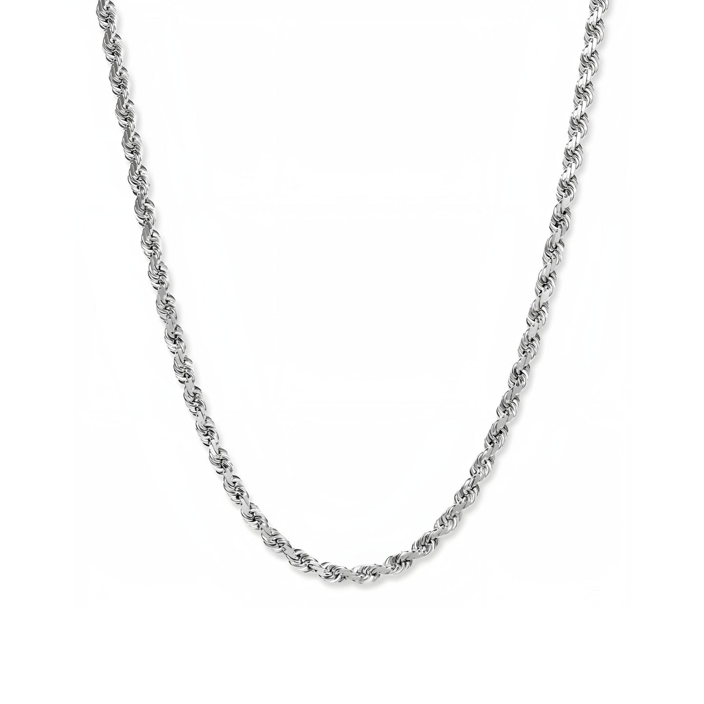 COLLAR ROPE 4MM SILVER