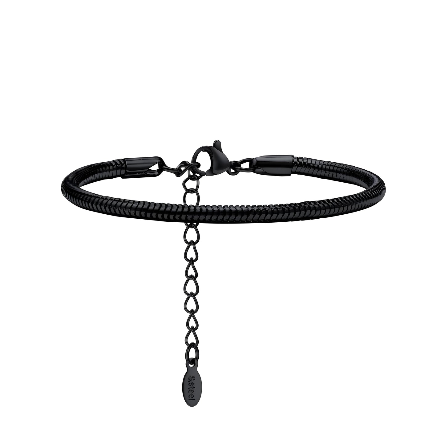PULSERA SNAKE 4MM BLACK