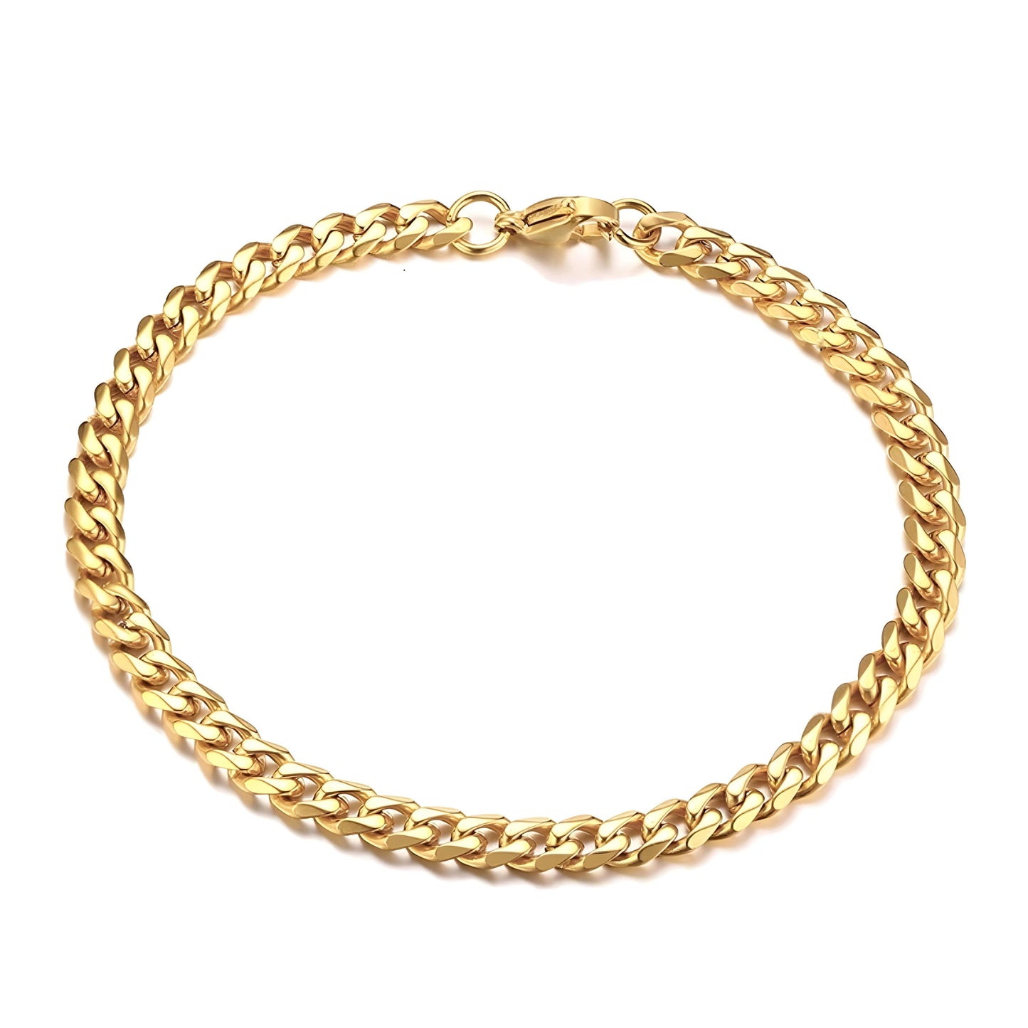 PULSERA CUBANA 7MM GOLD