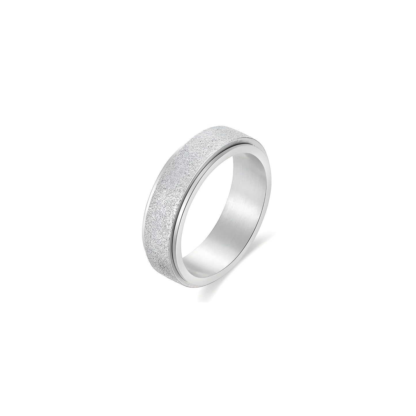 ANILLO GIRATORIO BRILLANTE SILVER SS316L