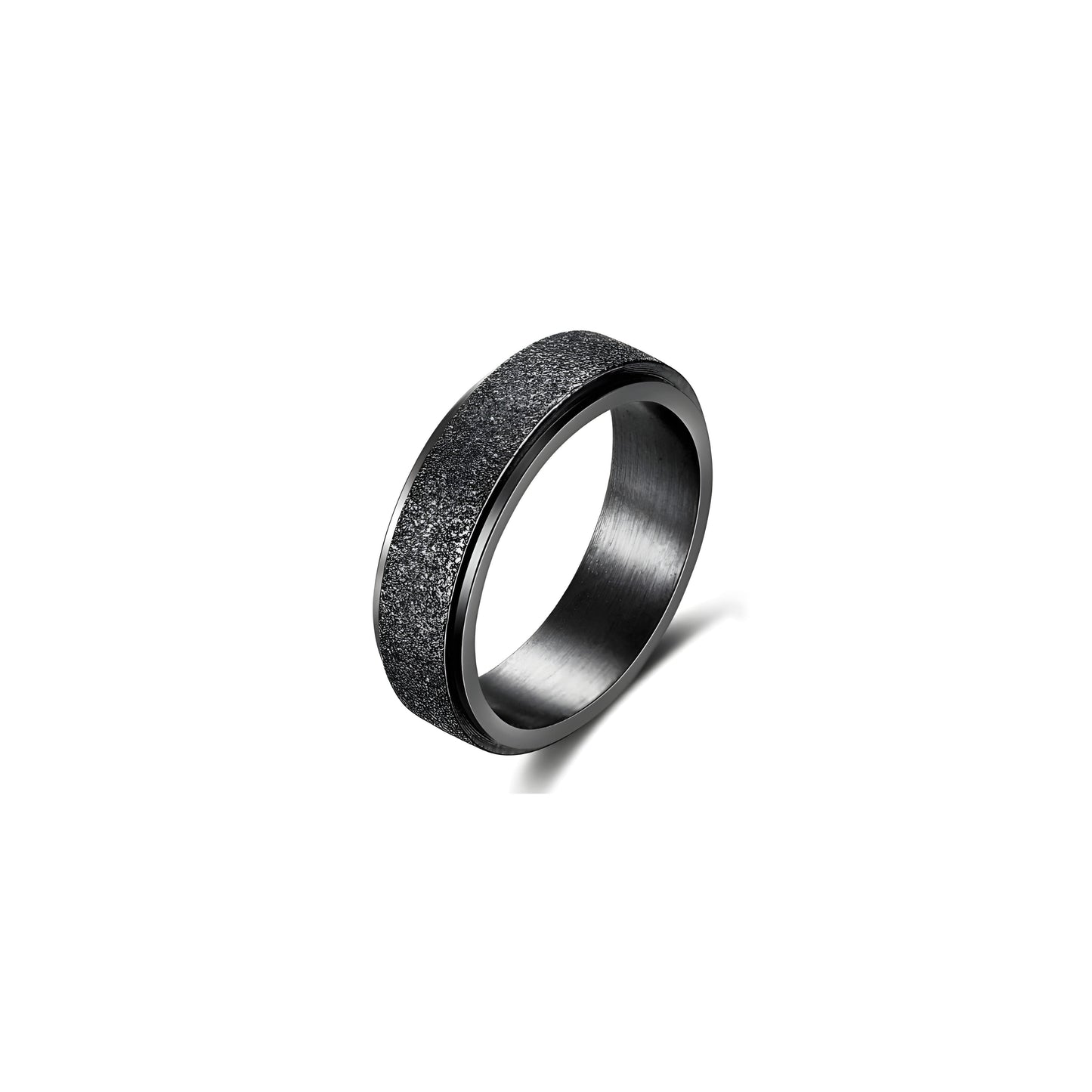 ANILLO GIRATORIO BRILLANTE BLACK SS316L