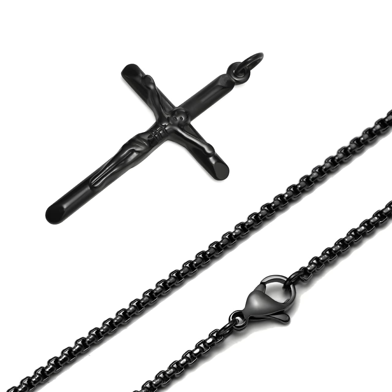 COLLAR CRUCIFIJO BLACK