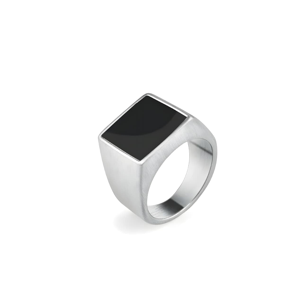 ANILLO CARRETON ONIX SILVER SS316L