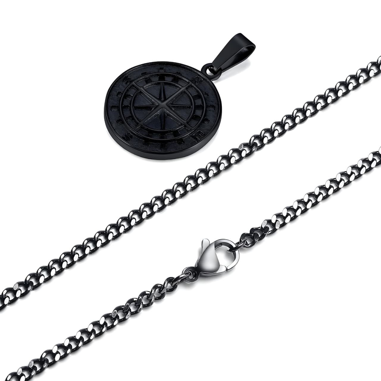 COLLAR BRUJULA BLACK