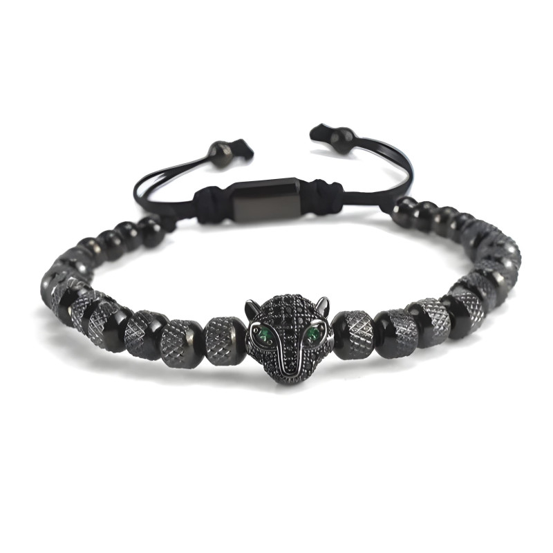 PULSERA PANTERA BLACK (OLD MONEY COLLECTION)