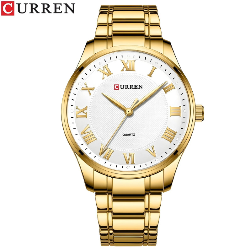 RELOJ CURREN ACERO INOX GOLD