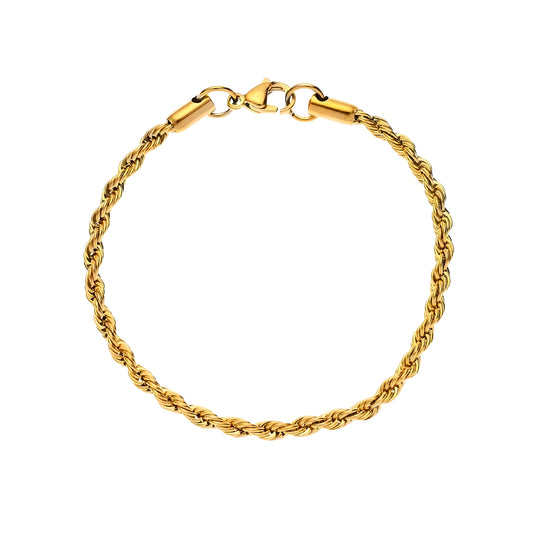 PULSERA ROPE 4MM GOLD