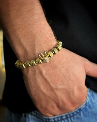 Pulsera King Gold para hombre OuTribe