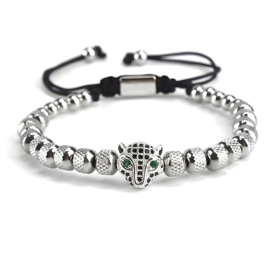 PULSERA PANTERA SILVER (OLD MONEY COLLECTION)