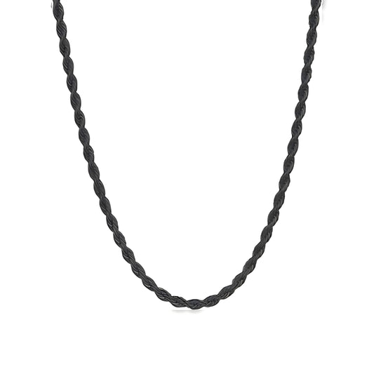 COLLAR ROPE 4MM BLACK