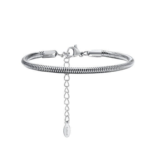 PULSERA SNAKE 4MM SILVER