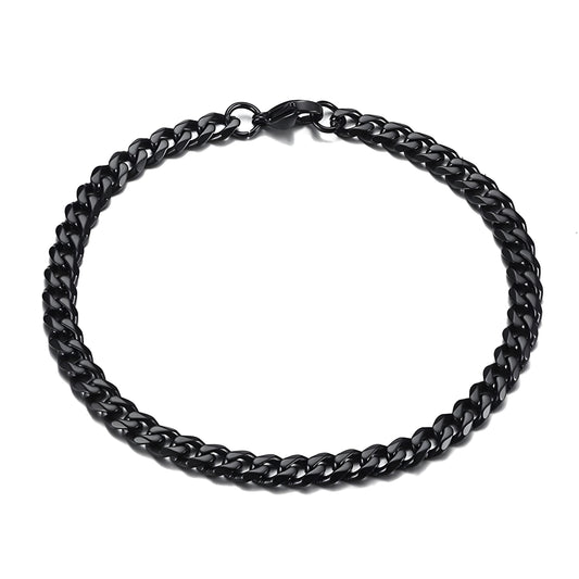 PULSERA CUBANA 7MM BLACK