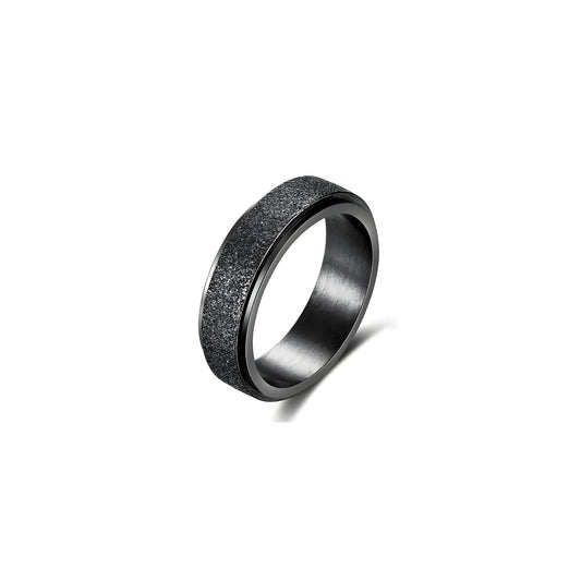 ANILLO GIRATORIO BRILLANTE BLACK SS316L