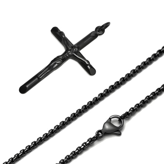 COLLAR CRUCIFIJO BLACK