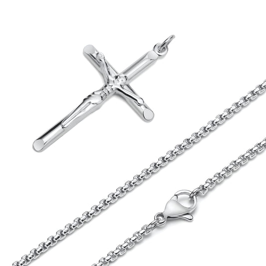 COLLAR CRUCIFIJO SILVER