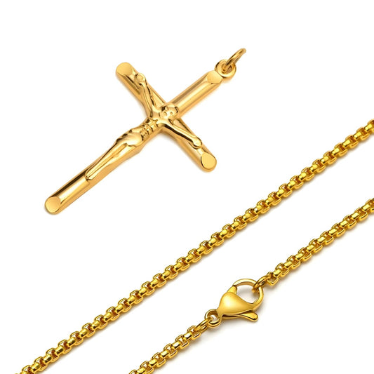 COLLAR CRUCIFIJO GOLD