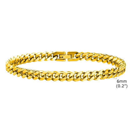 PULSERA CUBANA PREMIUM 6MM