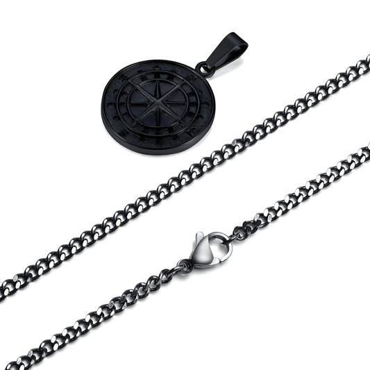 COLLAR BRUJULA BLACK